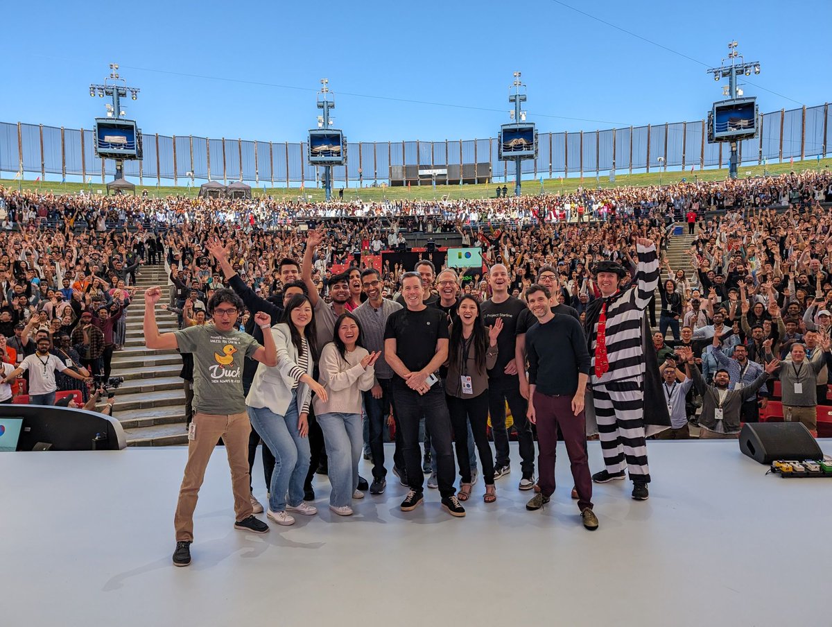 I/O this year was pretty energizing. It's evident we've made significant progress, with an even clearer vision and a palpable sense of focus throughout the company. Demo Slam + Astra were mind blowing! Its nice to see Google becoming Google again!