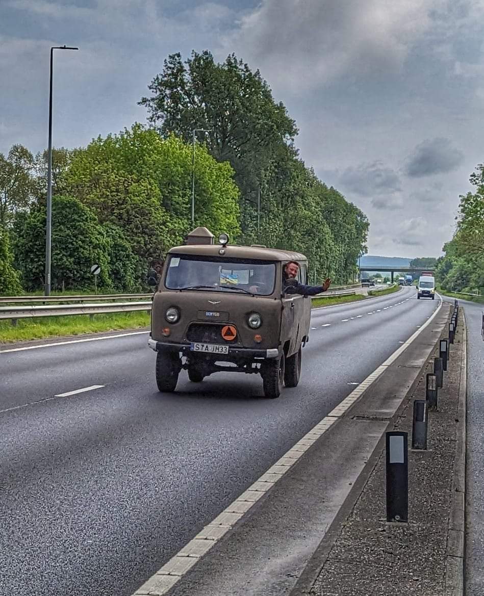 It's been a tough week, I drove this lump back to the UK from Mykolaiv, 3,400 kilometres and at 50-70kph speed, I had 4 breakdowns. 

I also last week lost one of my closest to a landmine, he started the same as me, we was very close, I haven't taken it well in reality, just the