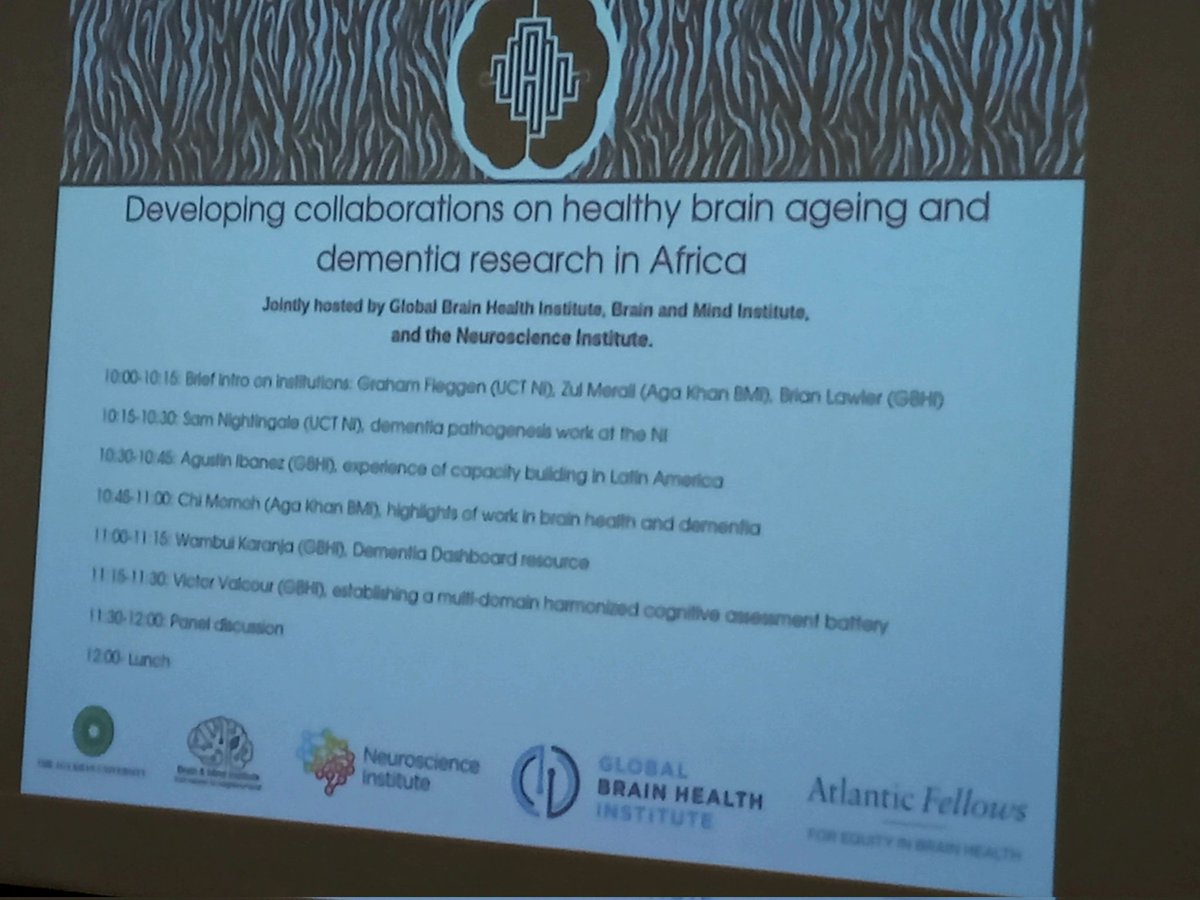 It was amazing linking up Prof. Graham Fieggen and Zi of the Neuroscience Institute at the University of Cape Town, South Africa. I'm super hopeful about the collaborative efforts among stakeholders to advance brain health in Africa.