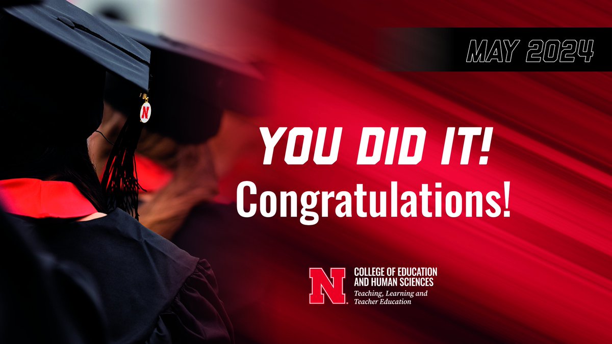 Teaching, Learning and Teacher Education (@unltlte) on Twitter photo 🎉CONGRATULATIONS 🎉, #Spring2024 #Graduates! <a href="/UNLincoln/">University of Nebraska-Lincoln</a> <a href="/UNL_CEHS/">Nebraska College of Education and Human Sciences</a> #Huskers #GBR! 🎉CONGRATULATIONS 🎉, #Spring2024 #Graduates! <a href="/UNLincoln/">University of Nebraska-Lincoln</a> <a href="/UNL_CEHS/">Nebraska College of Education and Human Sciences</a> #Huskers #GBR!