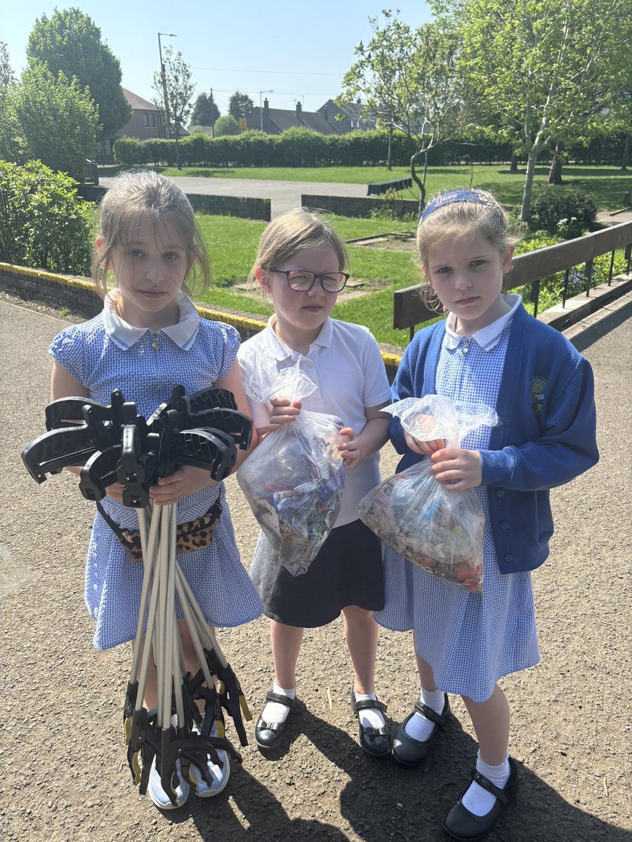 Our Litter Picking Team have seen a reduction in the amount of litter in our playground but are still a little concerned that there is litter at all! #responsible @ksbscotland