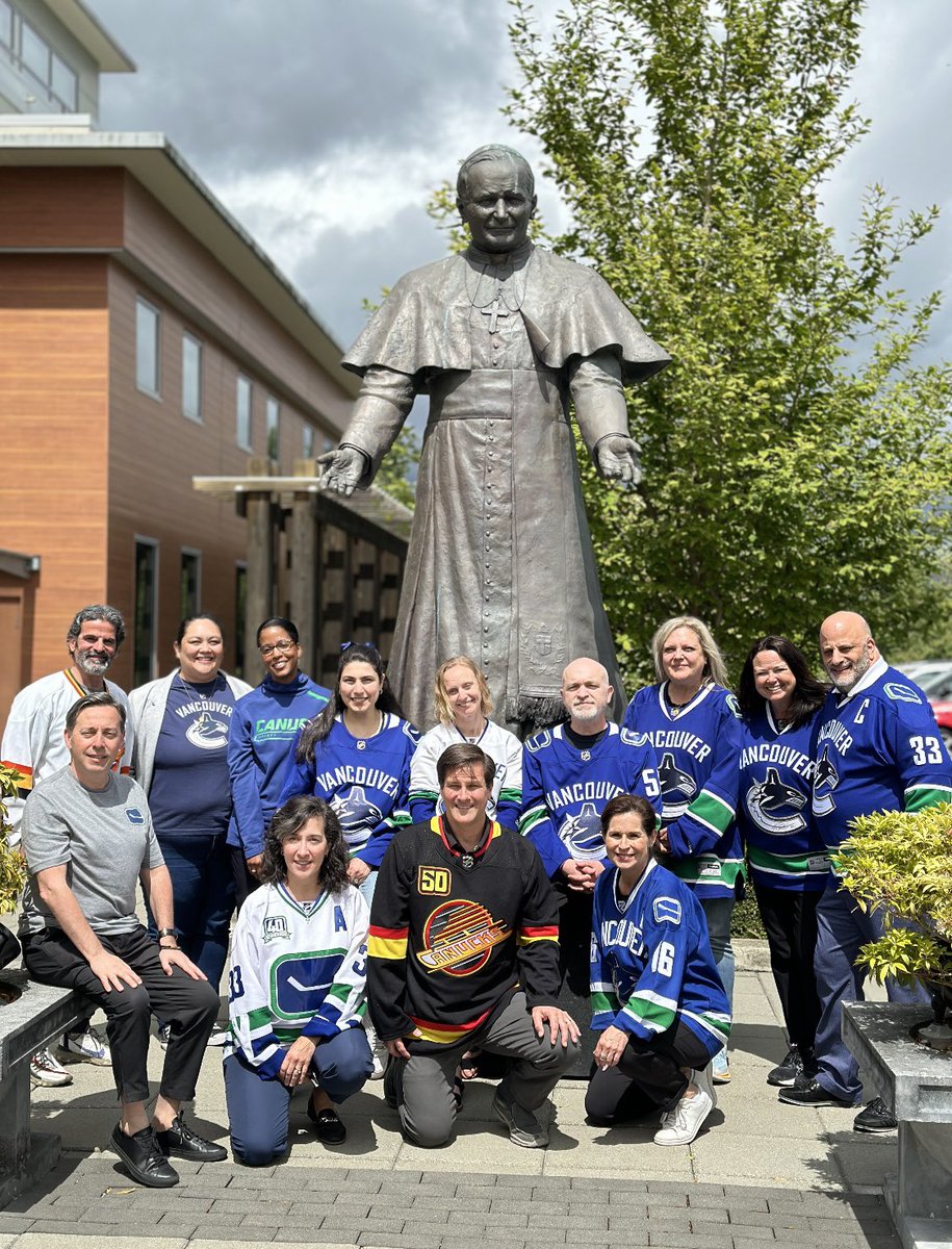Catholic Independent Schools Vancouver Archdiocese (@cisva2) on Twitter photo <a href="/CISVA2/">Catholic Independent Schools Vancouver Archdiocese</a> Principals showing their team spirit! Go Canucks! #cisva #vancouvercatholicschools <a href="/CISVA2/">Catholic Independent Schools Vancouver Archdiocese</a> Principals showing their team spirit! Go Canucks! #cisva #vancouvercatholicschools