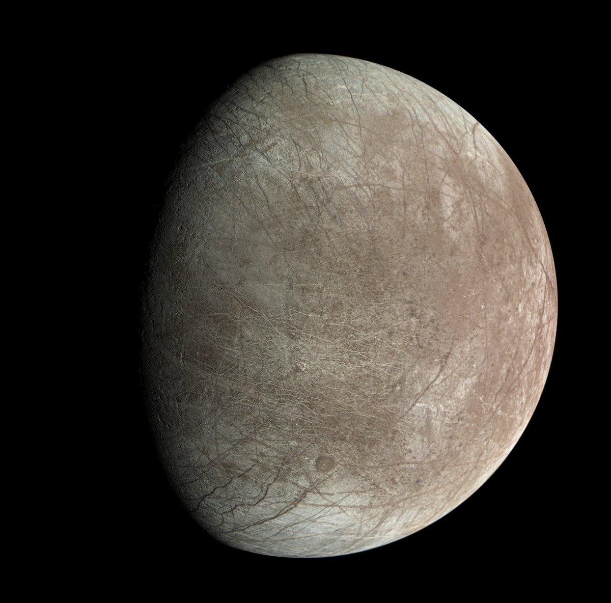 High-definition images from NASA's Juno mission suggest that the outer ice shell of Europa, one of the largest of Jupiter's 90 moons, is essentially free-floating, NASA's Jet Propulsion Laboratory (JPL) said.