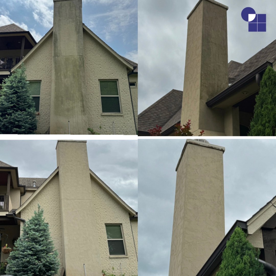 Get this difference on your home and schedule a pressure washing service with us NOW! #BetterView #pressurewashing #satisfying #powerwashing