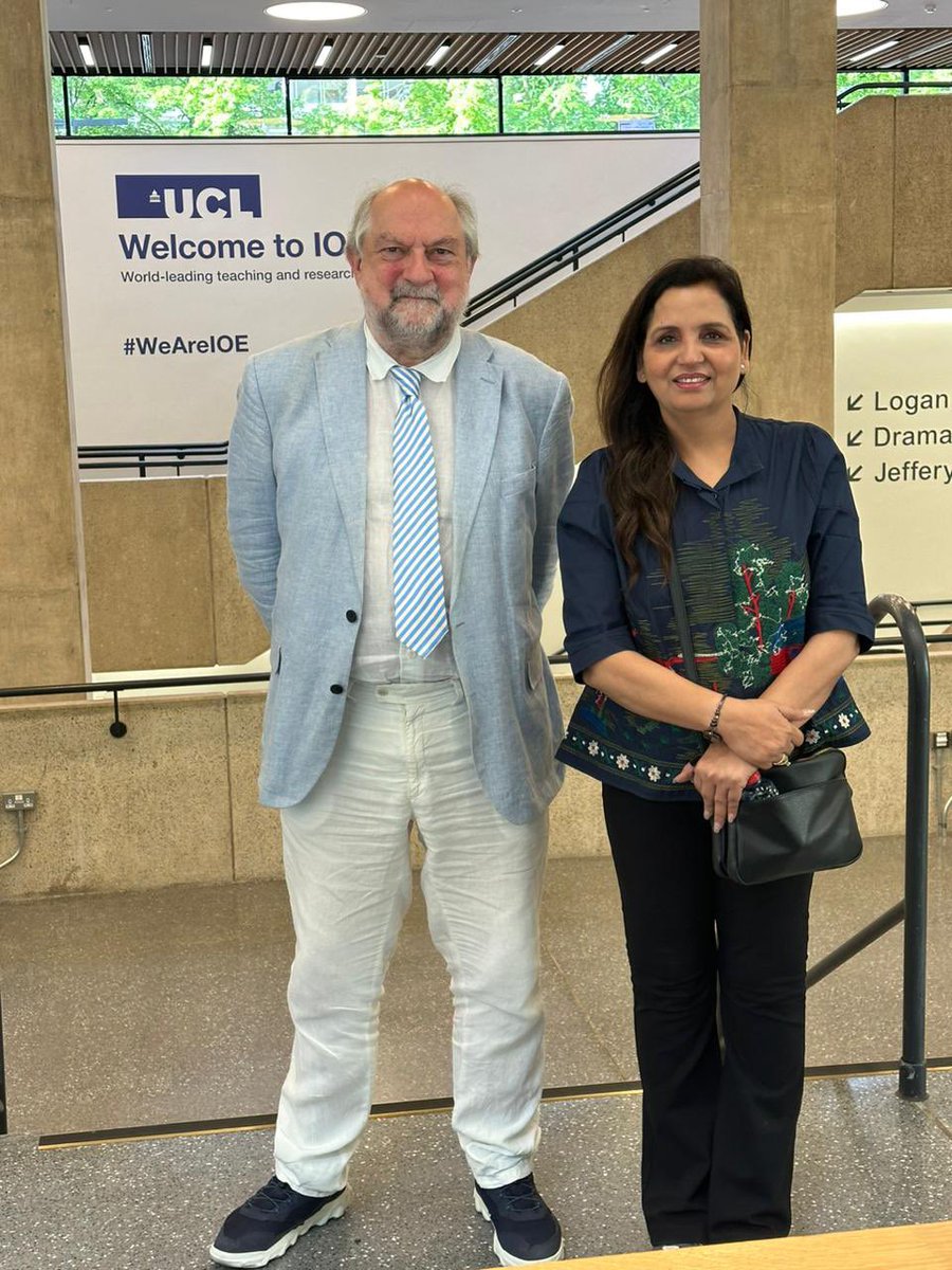 Some morning discussions on Sustainability & Climate Change Education with Prof Justin Dillon - President, National Association for Environmental Education - United Kingdom and Professor of science and environmental education, University College London. 📍IOE, London …. Also