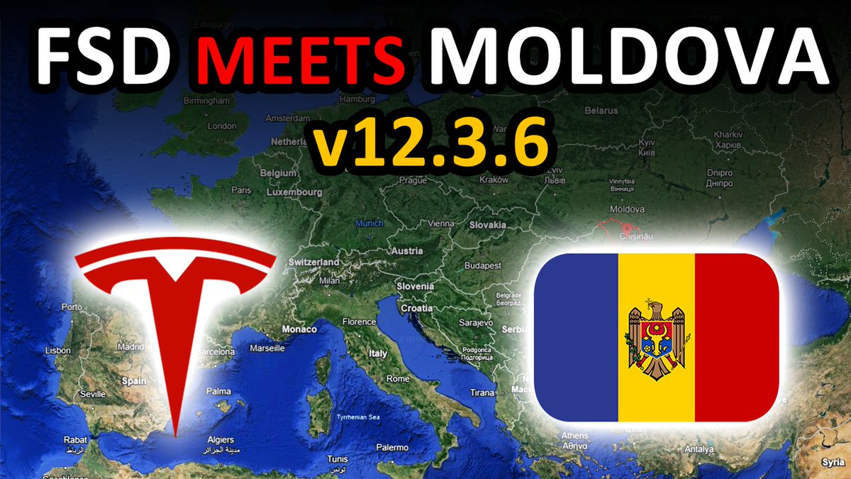 FSD MEETS MOLDOVA 🇲🇩 Moldovan hacker takes a 25-minute, zero-disengagement drive with v12.3.6 in Chișinău The original video is only available in Romania, with no captions or transcript But I've sourced a translation from a native speaker! Link in replies! 👇
