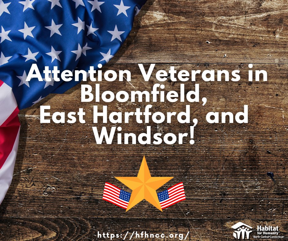 🛠️ Veterans in Bloomfield, East Hartford, and Windsor! Qualify for low-cost home renovations with our A Brush With Kindness program. Minimal fees, major upgrades for fixed-income families. Learn more: hfhncc.org/a-brush-with-k…  #HFHNCC #SupportOurVeterans #HomeRenovation