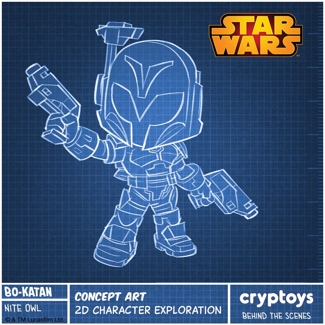 Step behind the curtain for a glimpse into the creation of the Bo-Katan Kryze Cryptoy! 🎨 From concept art to digital rendering, discover the intricate journey of bringing this fearless warrior to the Cryptoyverse. Stay tuned for more #BTS magic! #BehindTheScenes #BTS