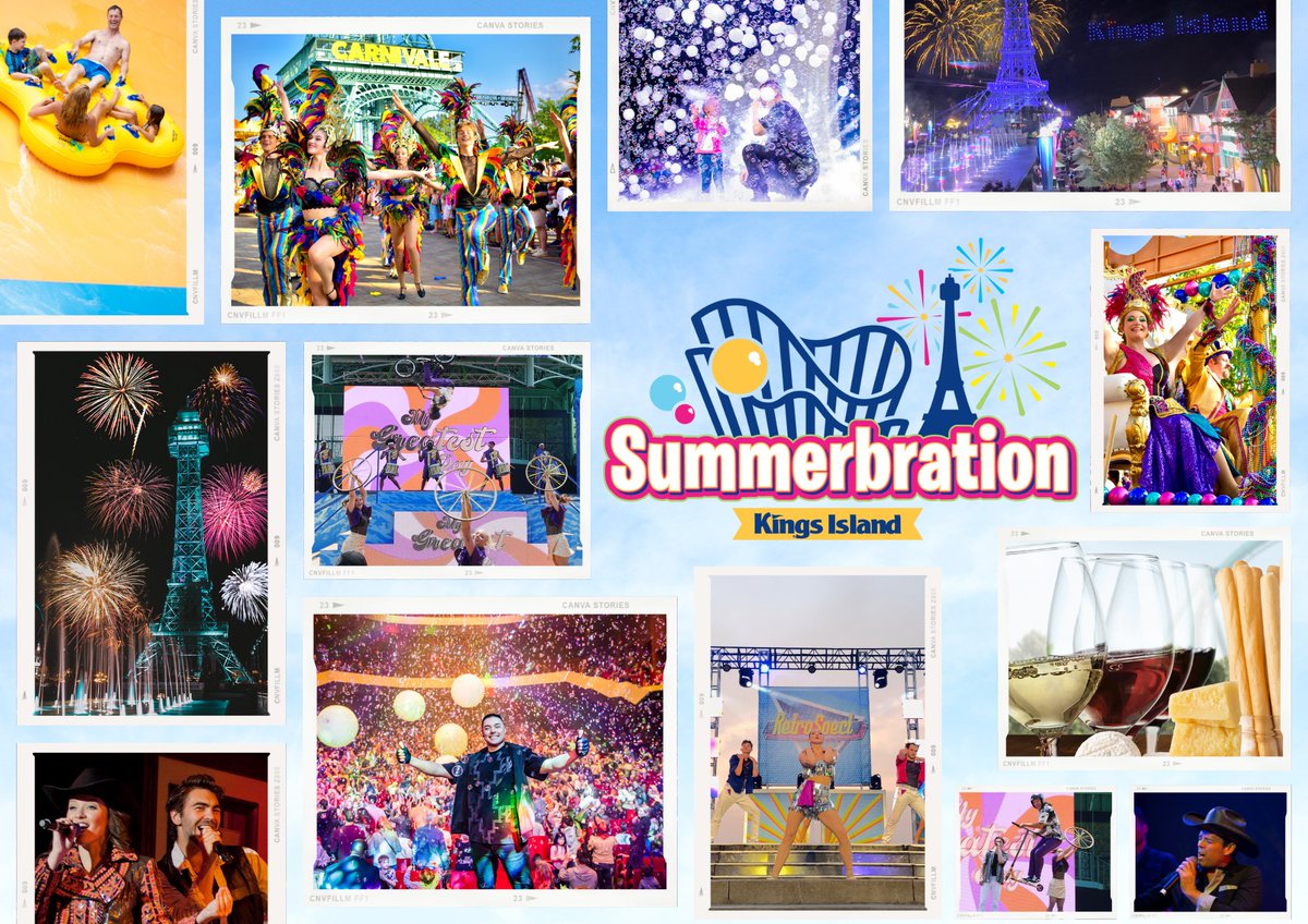 This summer is one you won’t want to miss at #KingsIsland! ☀️ There’s non-stop fun for everyone at Kings Island’s #Summerbration. ➡️ Click to learn more: bit.ly/4ak3CnD