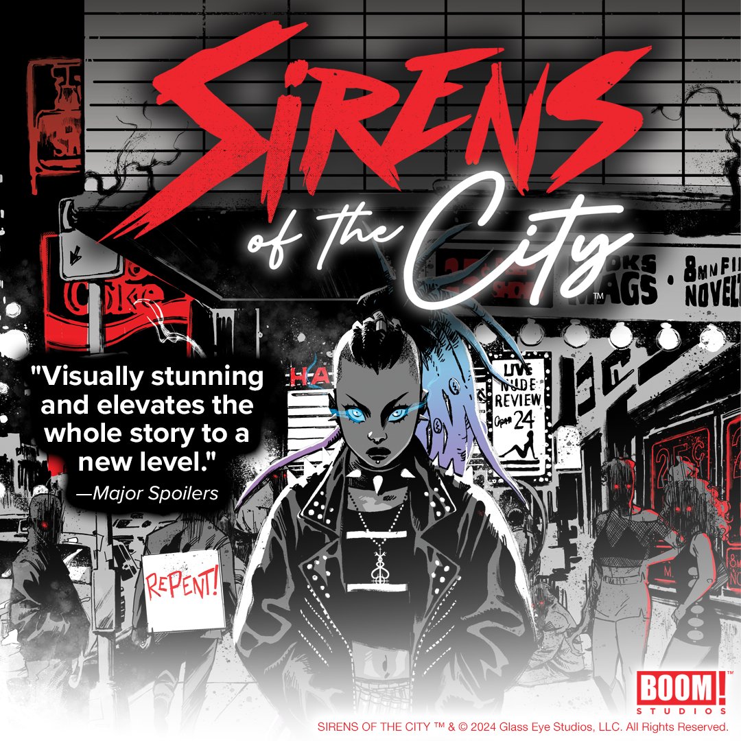 On the unforgiving streets of ‘80s NYC, teenage runaway Layla fights to survive the paranormal forces emerging to hunt her for the powerful force growing within… SIRENS OF THE CITY by writer @joannestarer & artist @kharyrandolph, available now! boomstud.io/SirensOfTheCit…