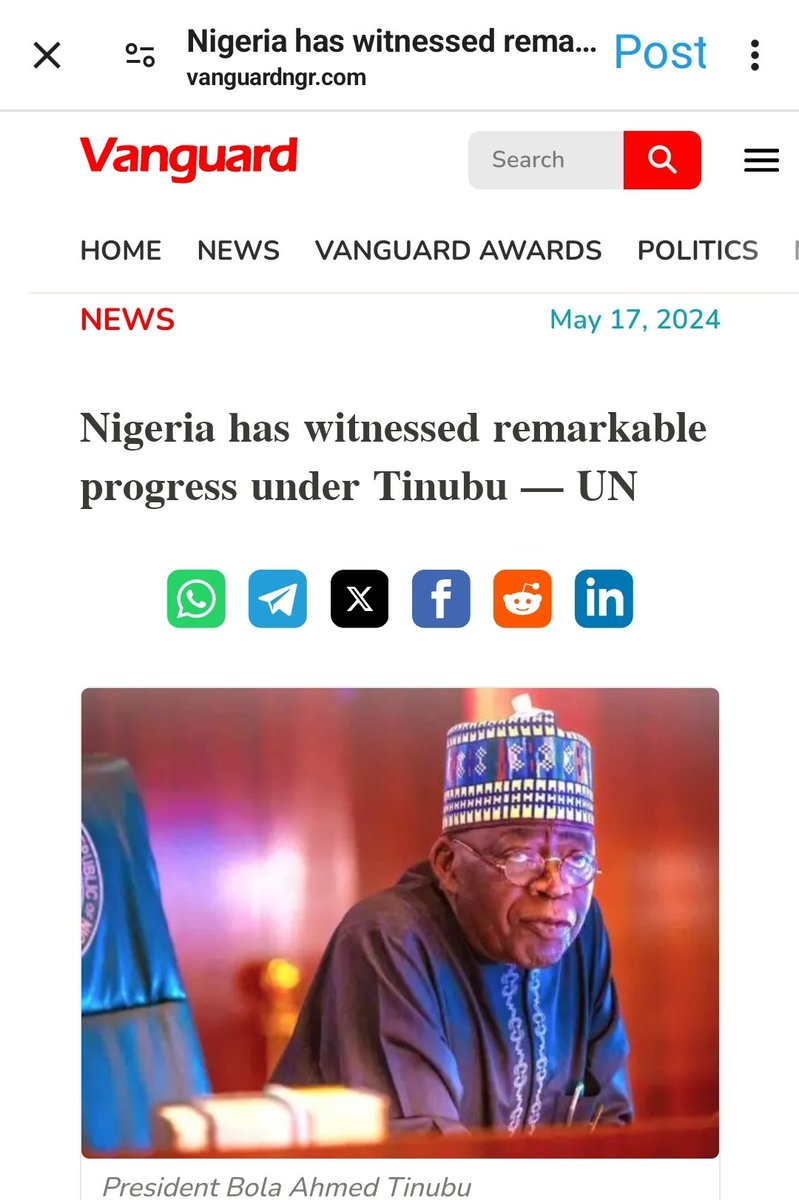 'Over the past year, Nigeria has witnessed progress from the reforms introduced by this administration to stabilize the economy. And we can see that the country, creditably, has improved. The Nigerian government has also been proactive in addressing security challenges in the