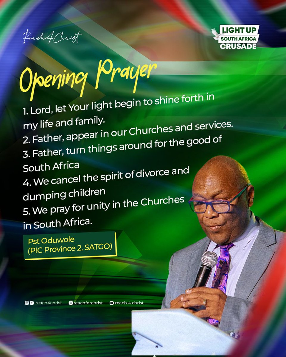 #reach4christ 
#shinethelight 
#lighupsouthafricacrusade
 #SouthAfrica