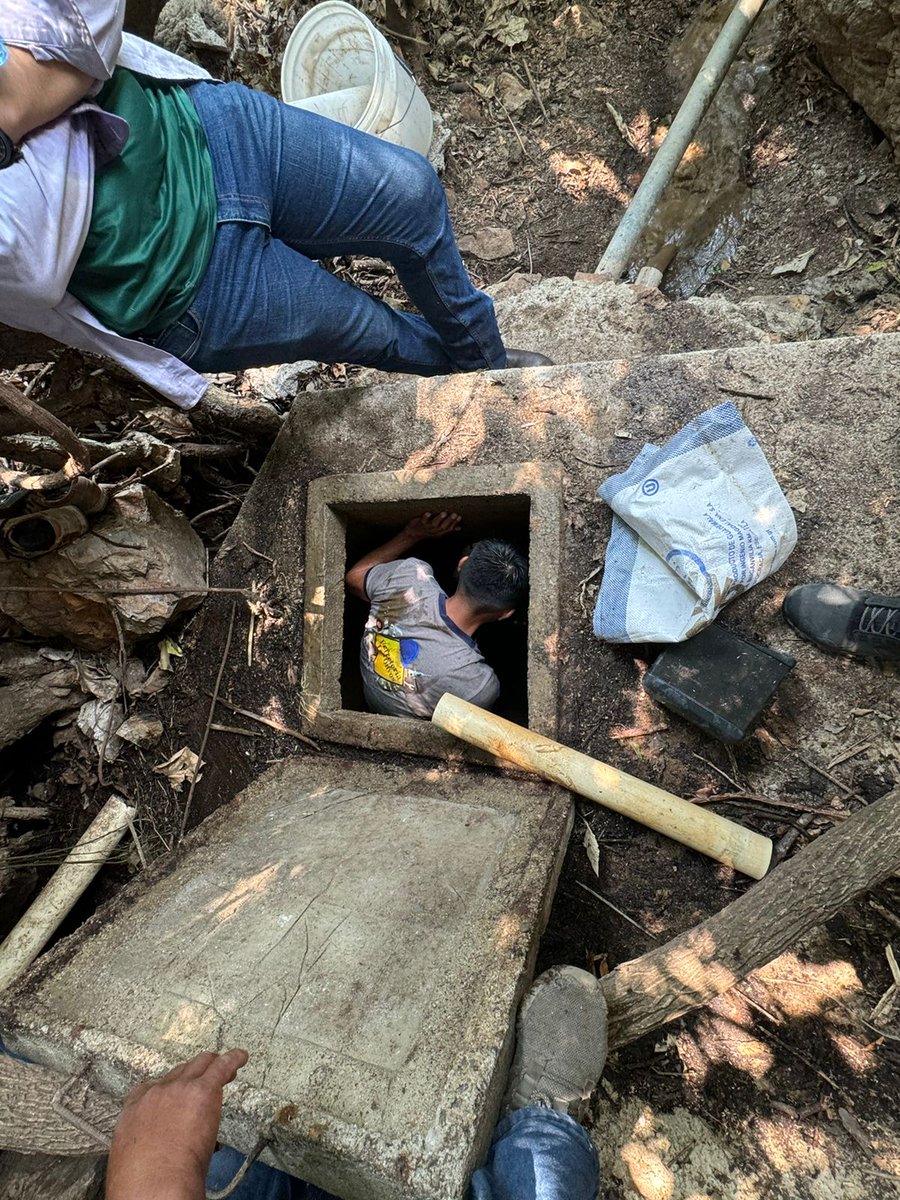 Personal de INFOM Jutiapa realiza visita técnica a Proyecto de Agua Potable de Aldea Los Olivos, San Luis Jilotepéque, Jalapa, misma donde se realizó recorrido a la línea de conducción, para mejorar el servicio que se presta.