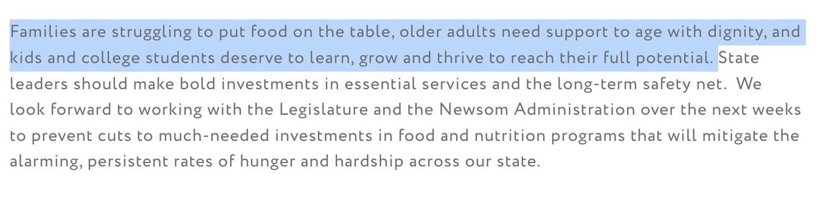 State leaders should make bold investments in essential services & the long-term safety net 👏 Read our highlights from .@CAgovernor 's budget proposal on food & nutrition & how you can take action: nourishca.org/blog-category/… #MayRevise #CalFresh