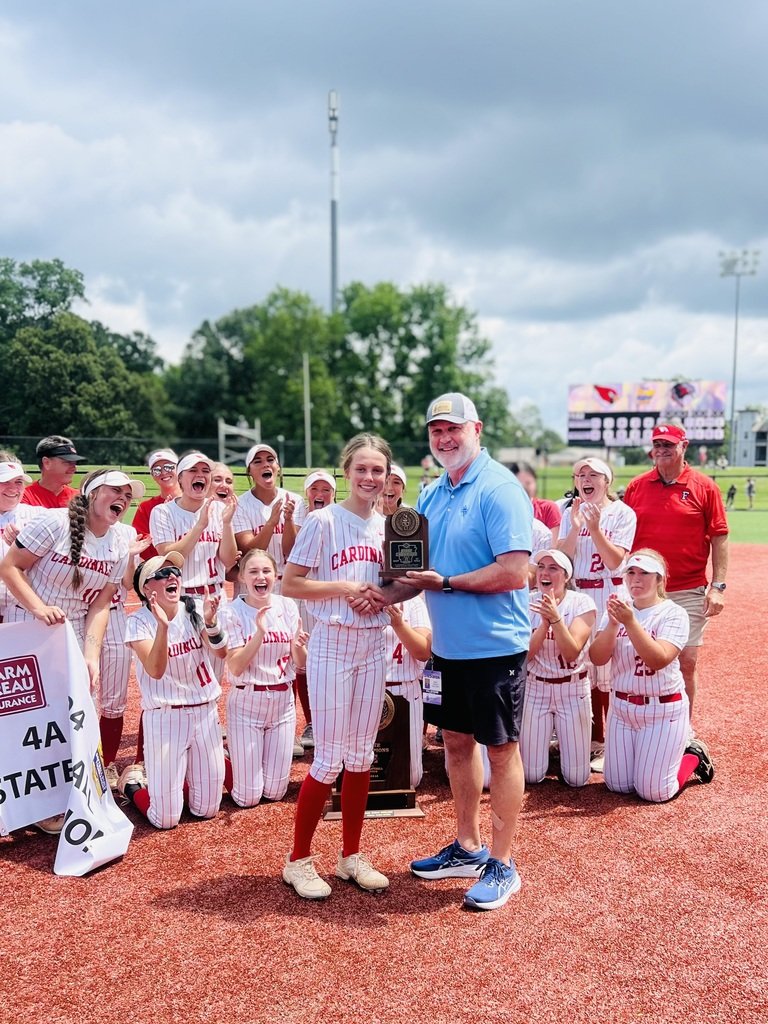 Congratulations to the Farmington Lady Cardinals Softball team on winning the 4A state championship! The Cardinals defeated Pea Ridge today in the finals 6-5! #cardstudentsareworthit