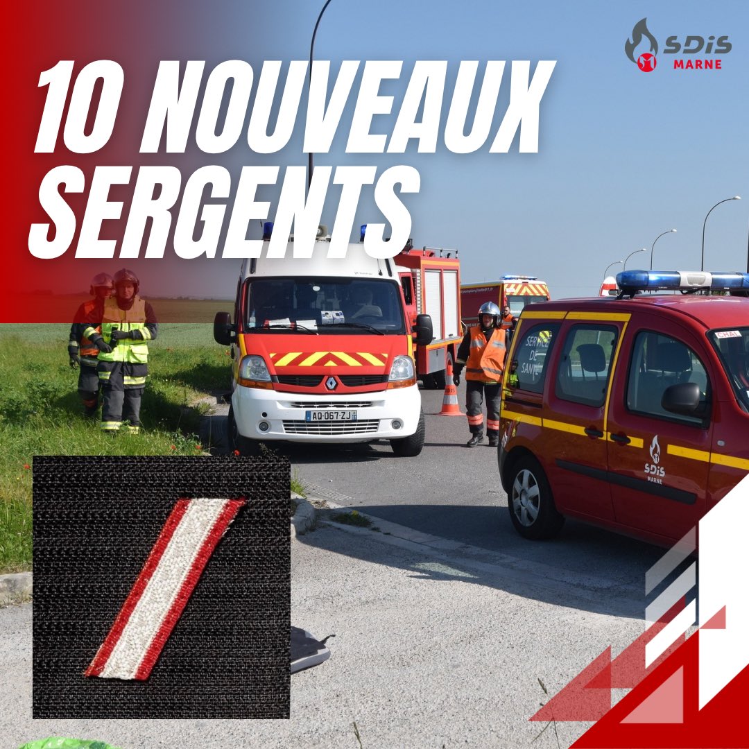 #Concours 📚📄 Félicitations aux 10 lauréats du concours interne d’accès au grade de sergent de sapeurs-pompiers professionnels❗️