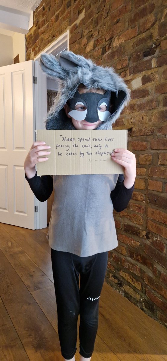 Son had a 'sheep themed' mufti day...