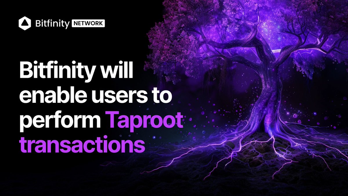 Bitfinity's groundbreaking Schnorr signature scheme is paving the way for Taproot transactions, by revolutionizing #Bitcoin integration 
#crypto #Bitfinity #Taproot
