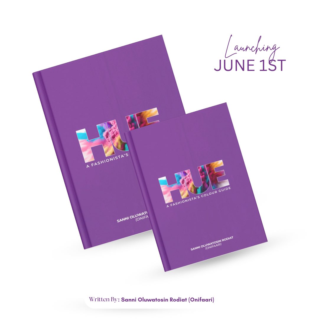 In preparation of @Onifaari_Brand upcoming Ileya Discount Sales, I’m pleased to announce to you My New E-Book titled Hue (A fashionista’s color guide) which will be launched on June 1st,2024 and will be free for everyone that purchase from our Discount Sales In the fashion