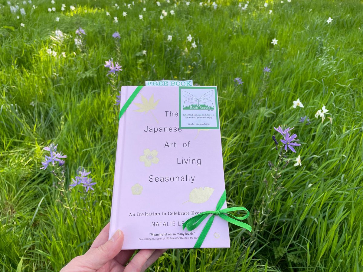 “I find my treasures in nature.” The Book Fairies are sharing copies of The Japanese Art of Living Seasonally by #NatalieLeon! Who will be lucky enough to spot one at the Botanics #Edinburgh ? #ibelieveinbookfairies #TBFSeasonally #TBFWatkins #japaneseartoflivingseasonally