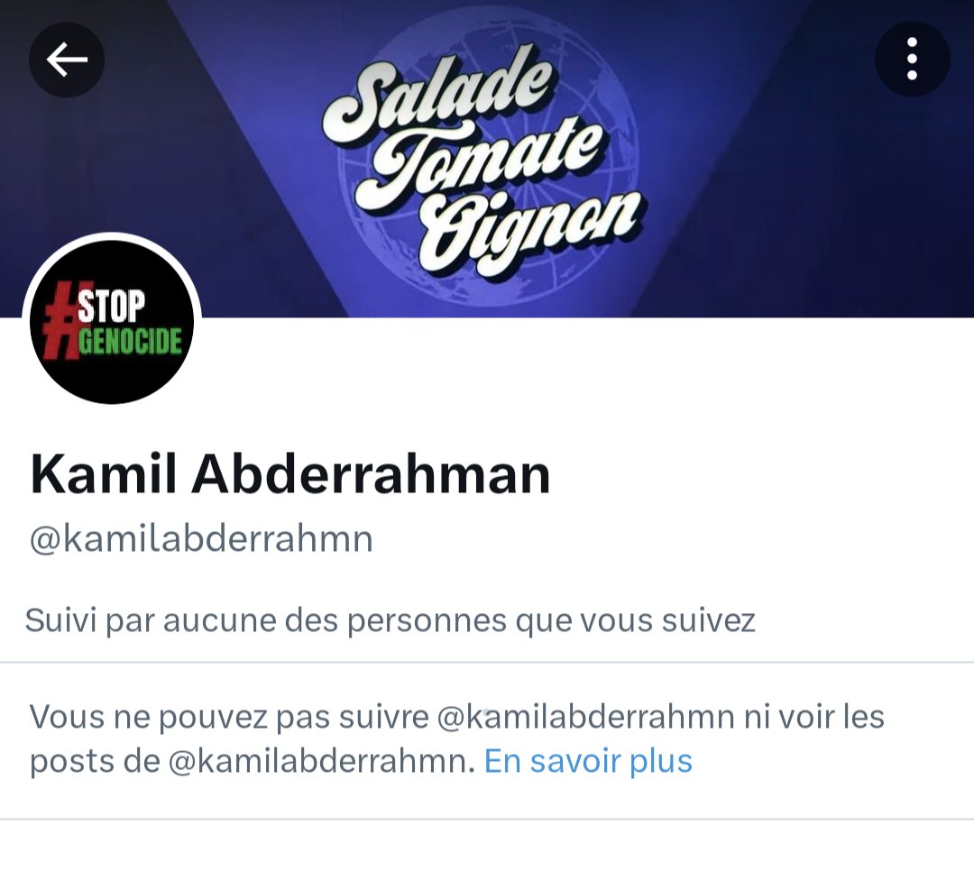 Il a joué les chaudasses et il a perdu. Voici comment Kamil Abderrahman m'a bloqué après avoir admis que sa famille était en guerre contre la France.