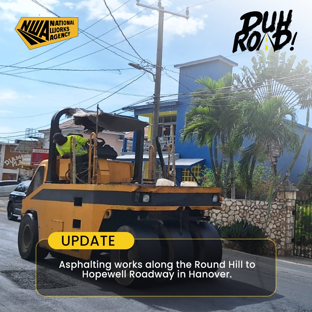 NWA_JA's tweet image. ⚠️UPDATE⚠️
The $20.8 million rehabilitation project which will improve travel on the Northcoast Highway between Montego Bay and Negril, is almost finished, stretching from Round Hill to Hopewell in Hanover🚧

#DuhRoadWithNWA #DrivingDevelopment #Jamaica #NWA #NWARehabilitation