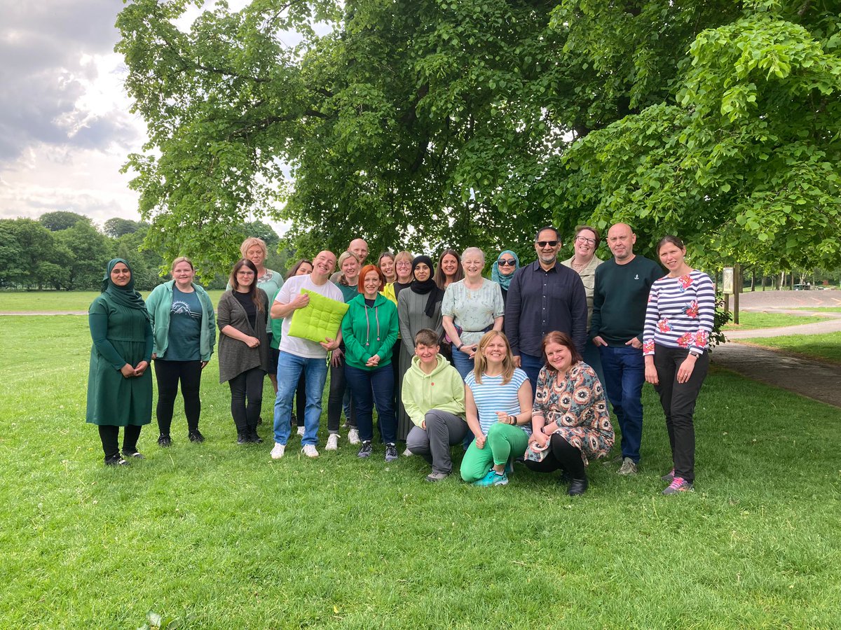 Marking the end of #MentalHealthAwarenessWeek2024 by wearing Green and finding a #MomentForMovement over lunch on our development day