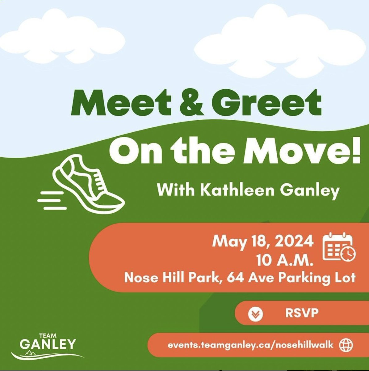 Let's WALK and TALK about the future of this incredible place we call home. Join Team Ganley at Nose Hill Park tomorrow! Register here so we know to expect you: Events.TeamGanley.ca/nosehillwalk #ableg #yyc #TeamGanley
