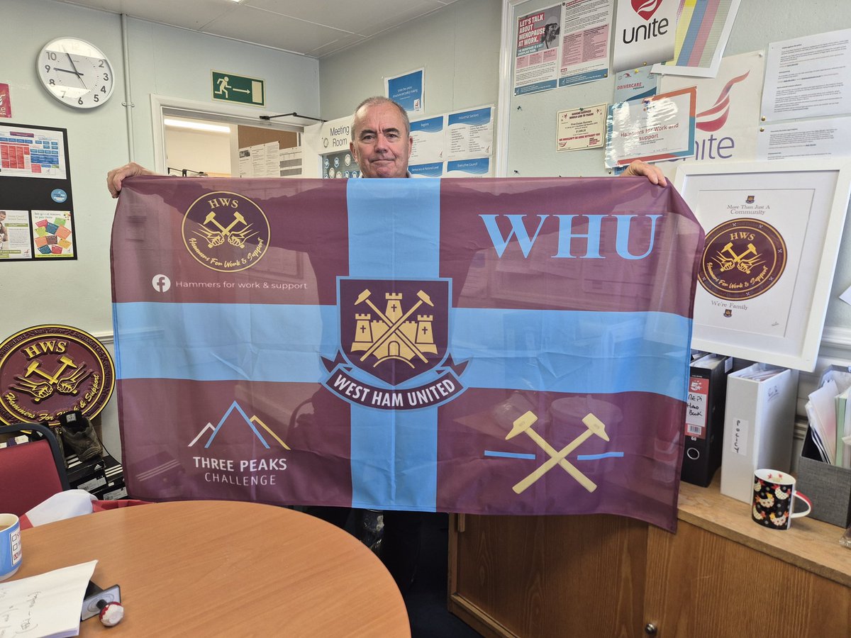 Thanks to Gary Marling for the flags that will accompany us on #3peakschallenge 
On June 7th 

Top man gary and thank you to all those that have donated 
Every £1 counts 
Top people

gofund.me/1b4debb7