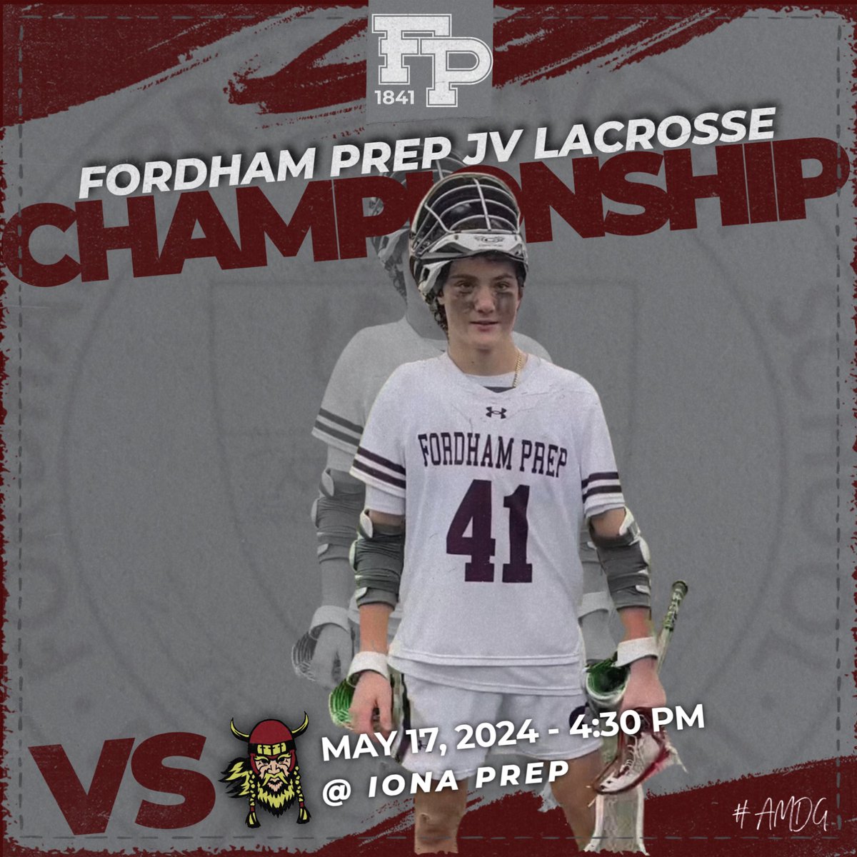 It’s Championship Friday! Good Luck to our @fordhampreplax JV team who will play for the CHSAA “AA” JV Championship today against @ionaprepsports. The Rams will compete at 4:30 PM at Iona Prep. Livestream: events.locallive.tv/conferences/CH… Go Rams! 🐏🥍 #AMDG #GoRams