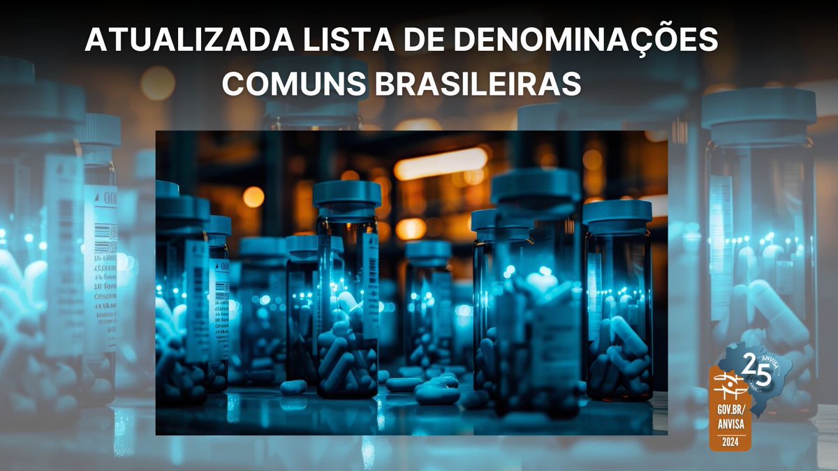 A Anvisa publicou a Resolução da Diretoria Colegiada (RDC) 859/2024, que atualiza a lista de Denominações Comuns Brasileiras (DCBs). Foram incluídas 16 novas denominações. A lista consolidada das DCBs está disponível em nosso portal.