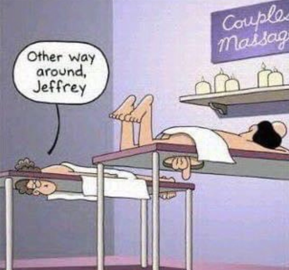 Couples Massage : Easy mistake to make 🤦🏽‍♀️🤦🏽‍♀️🤦🏽‍♀️😳😳🤣🤣🤣🤣. It happens I am sure. 🤣🤣 #lol #funny #humour #humor #laughs #couplegoals #massage #mistakes