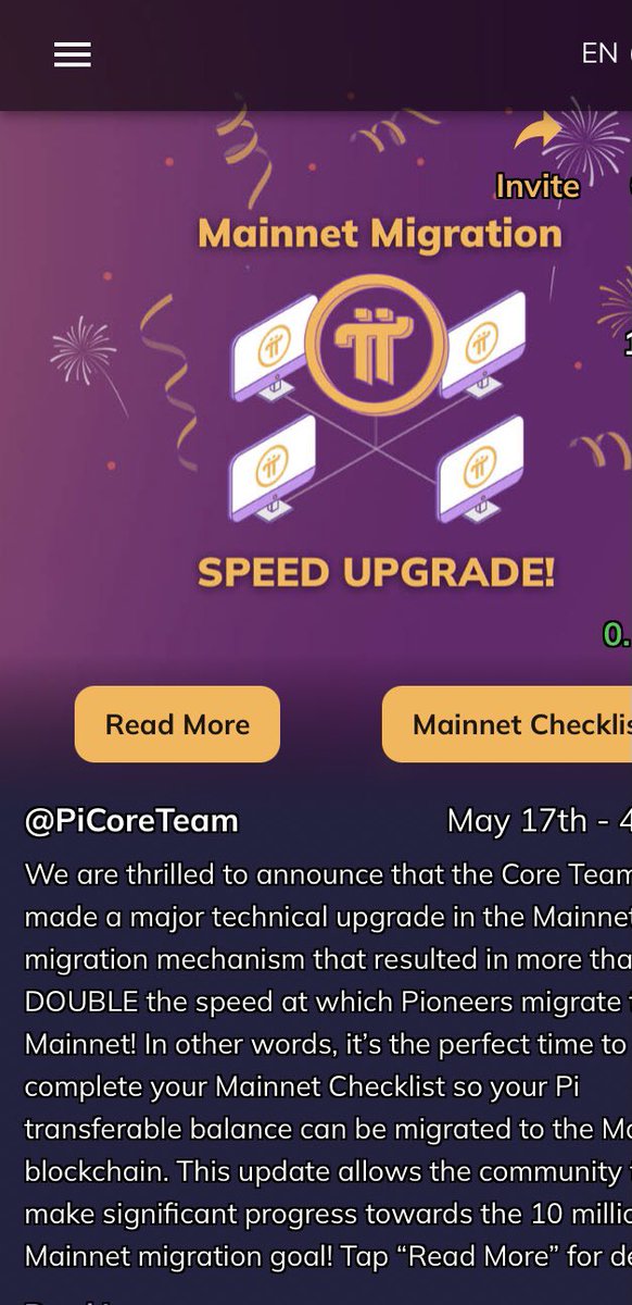 wizzy1743's tweet image. Pioneers about to experience a major speed in the migration of their mined Pi to mainnet.
@PiCoreTeam
#Pioneers
#PiNetwork
#PiNetworkUpdate