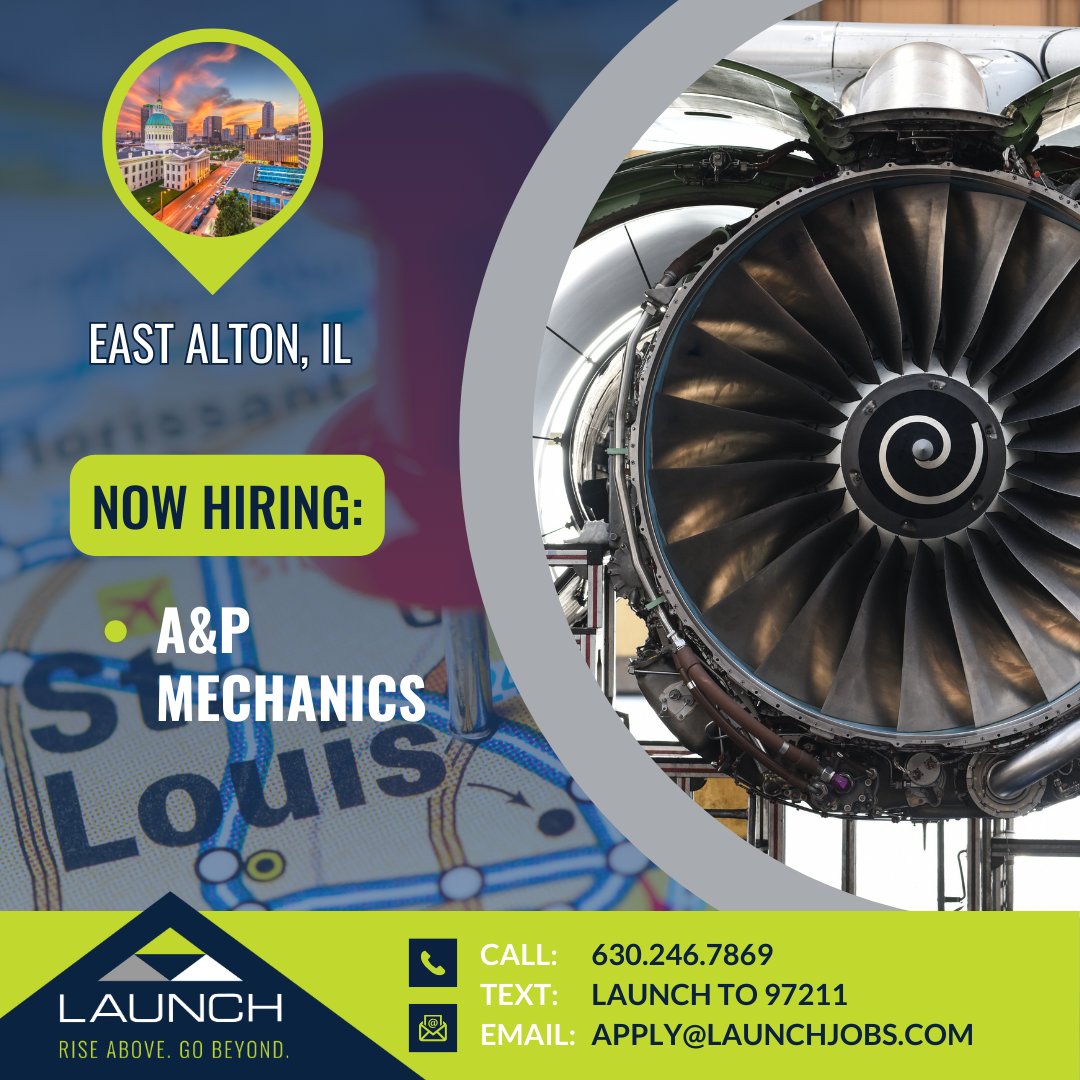 APPLY DIRECTLY FROM OUR WEBSITE:
launchtws.com/jobs/13130/ap-…

#GoWithLAUNCH #weleadwepartnerwecare #aviation #aerospace #maintenance #overhaul #structures #install #troubleshoot #inspector #commercialaircraft #decor #materials #composites #repair #interior