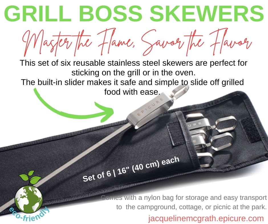 Elevate your grilling game with Grill Boss Skewers and savor the incredible taste every time!
jacquelinemcgrath.epicure.com/en-ca/product/…
#jmflavors #grilling #skewers #bbq #roasting #grill #tasty #delicious #summercooking #grillbossskewers #stainlesssteel #musthave #cookware #epic #plantbased