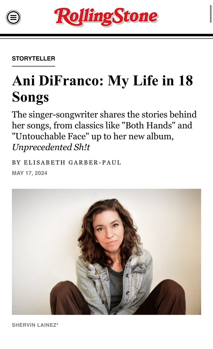 .@RollingStone interview with .@anidifranco: My Life in 18 Songs rollingstone.com/music/music-li…