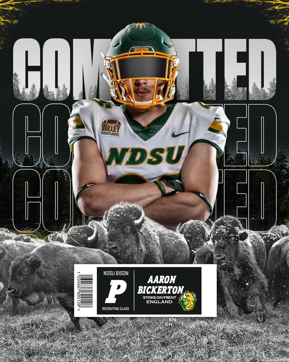 Absolutely brilliant opportunity. Thank you @CoachTimNDSU and all of @NDSUfootball. Let's go win a national championship. None of this would be possible without @CharalambousB and @ThePuntFactory the most devoted coaches I've ever encountered. From Stoke to Big time football. ❤️