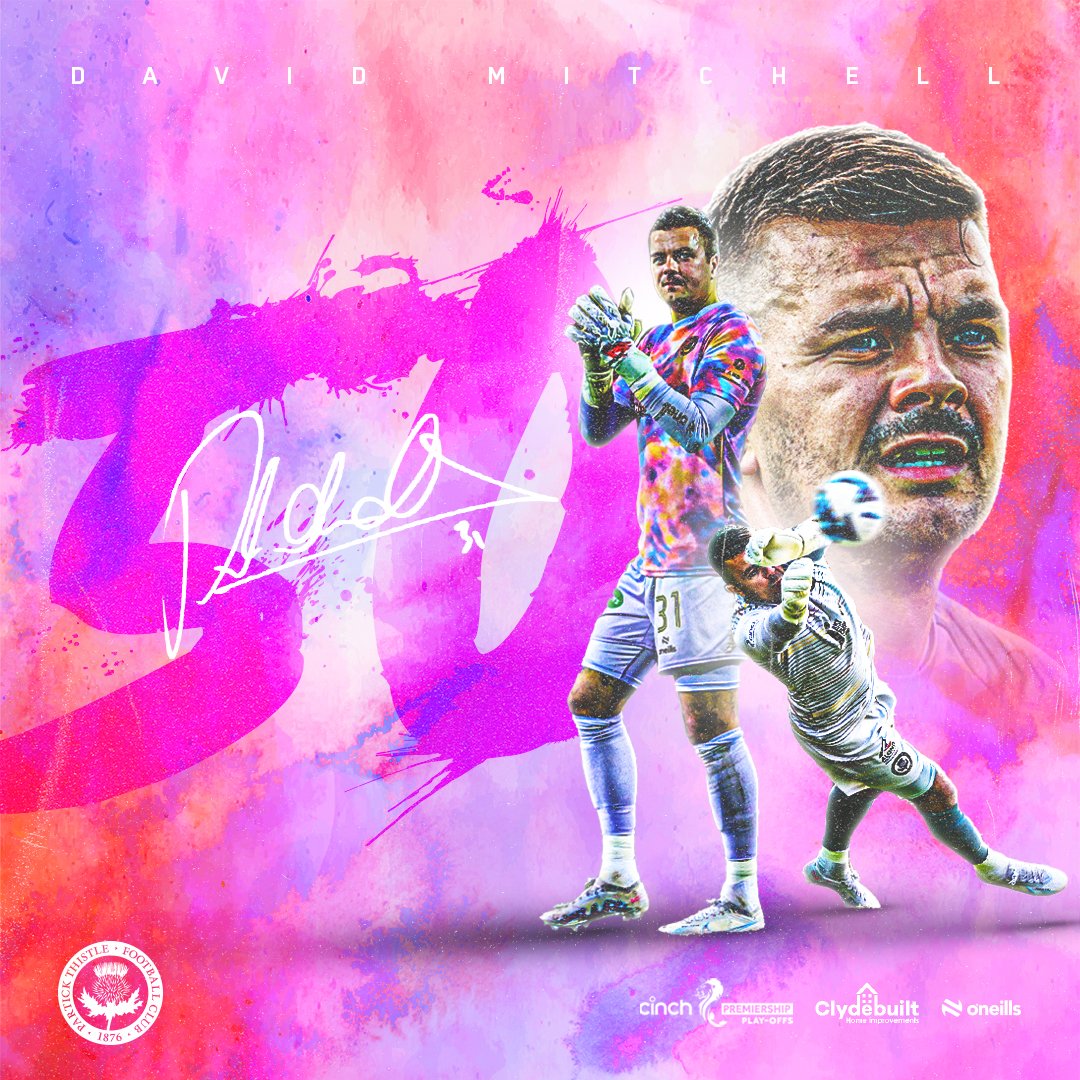 Partick Thistle FC (@partickthistle) on Twitter photo 🦸 Thistle appearance no. 50 for Super David Mitchell!
Congratulations <a href="/davemitch1990/">David Mitchell</a>! 👏 🦸 Thistle appearance no. 50 for Super David Mitchell!
Congratulations <a href="/davemitch1990/">David Mitchell</a>! 👏
