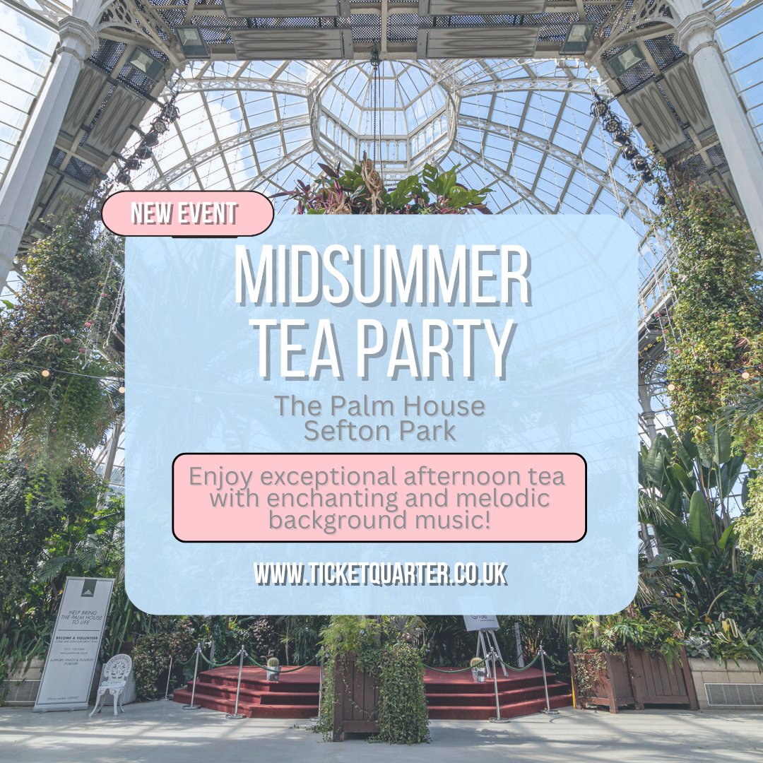 Embrace the spirit of Midsummer, a time to revel in the magic of the summer solstice surrounded by your loved ones at the @The_Palmhouse!🌴 Join in for an unforgettable celebration of the season! 🌞 Get your tickets now bit.ly/3UZ3hSM.