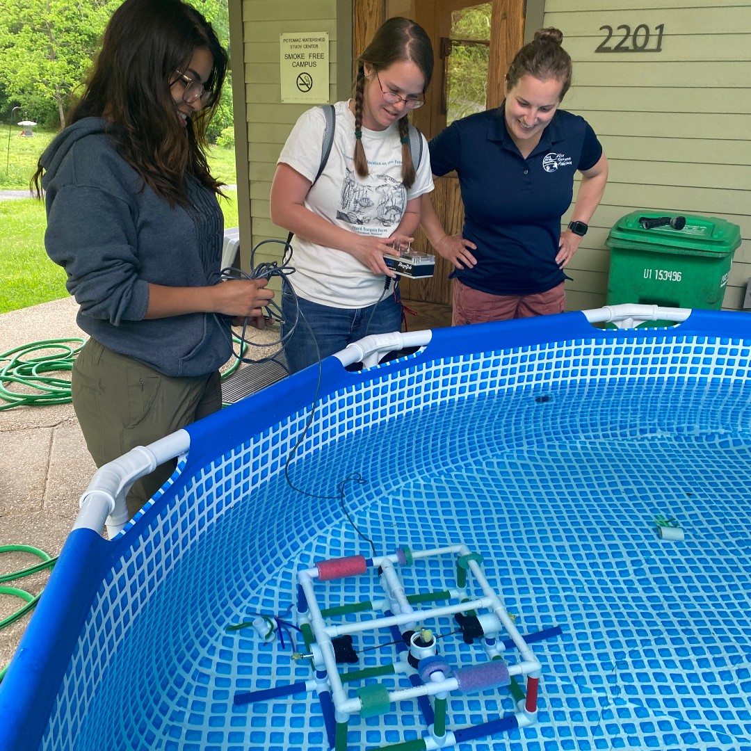 Thanks to Shannon &amp; Jessie from <a href="/NOAA/">NOAA</a>'s Monitor Nat'l Marine Sanctuary &amp; Mallows Bay - Potomac River Nat'l Marine Sanctuary for sharing their ROV expertise with us! ROVs help us explore underwater without diving in, &amp; we're excited to integrate ROVs into future programs.