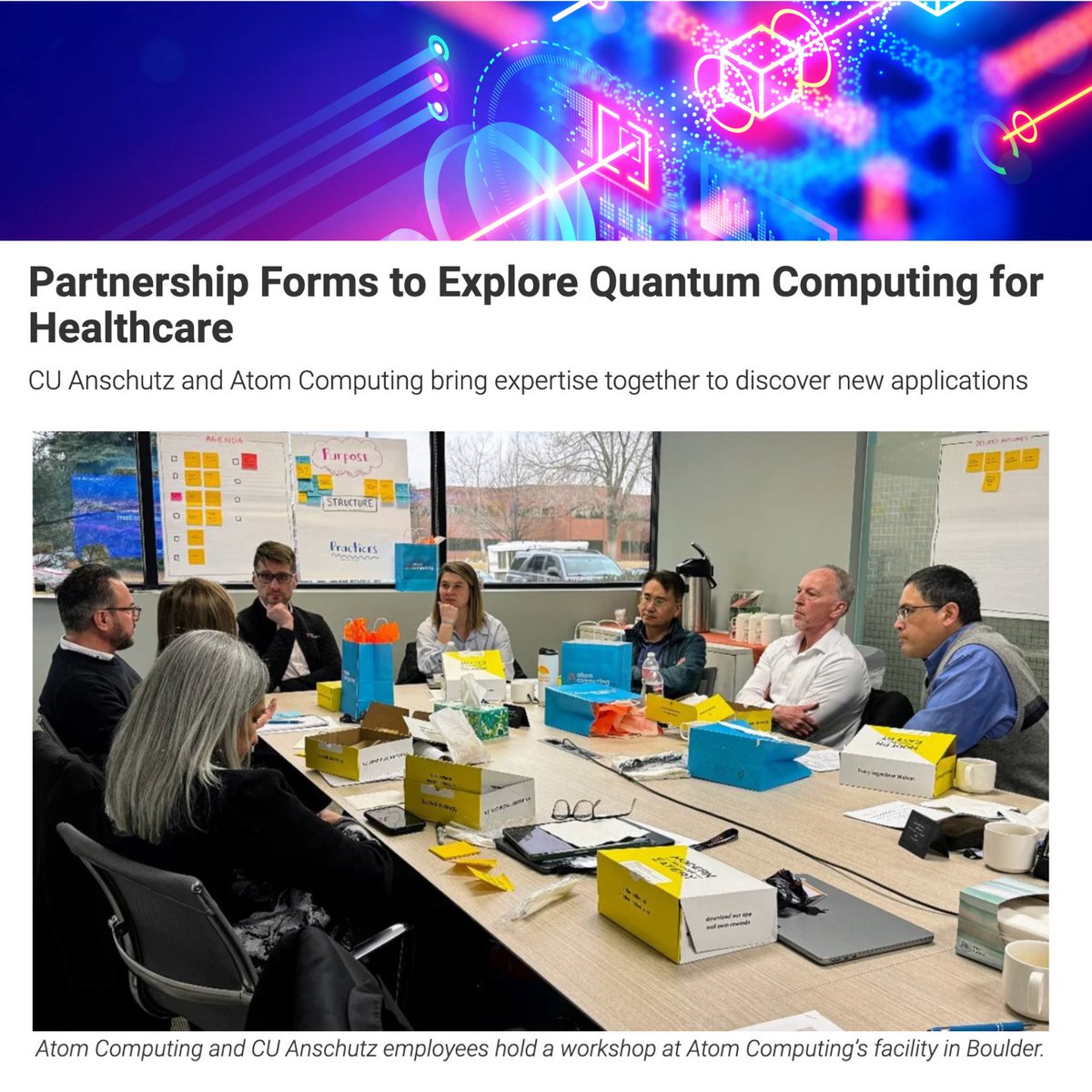 The applications for quantum technology are limitless. By supporting this key growth industry, Colorado can continue to be the epicenter of quantum technology and create an impact on improving healthcare in the nation. ow.ly/nl4p50RJWSQ @CUAnschutz