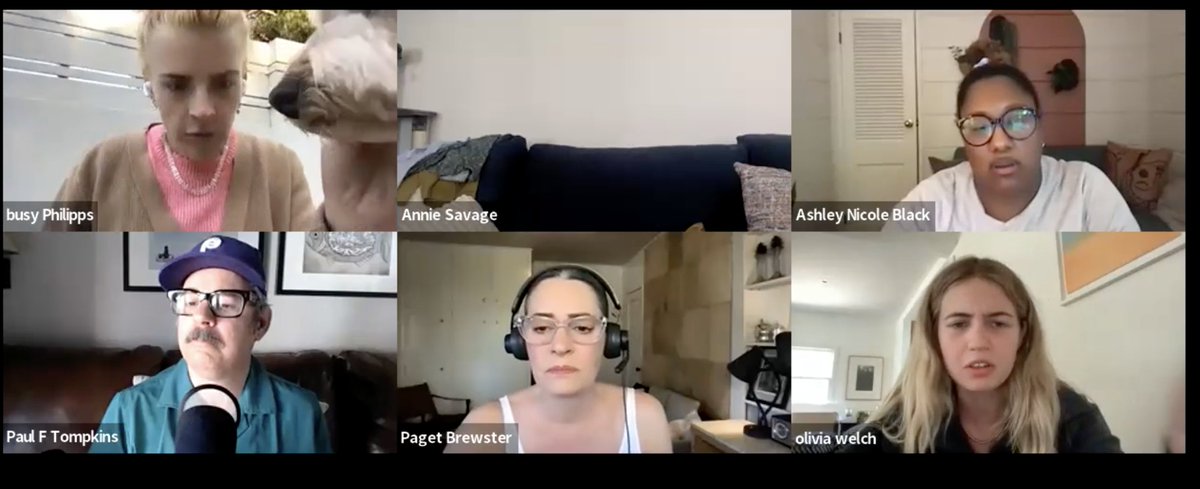 Thrilling Adventure Hour (@thrillingadv) on Twitter photo Exclusive to our@Patreon: a Beyond Belief rehearsal video w <a href="/PFTompkins/">Paul F. Tompkins</a> <a href="/pagetpaget/">paget brewster</a> <a href="/BusyPhilipps/">Busy Philipps</a> <a href="/Annie_Savage/">Annie H. Savage</a> <a href="/ashleyn1cole/">Ashley Nicole Black</a> + Olivia Scott Welch! Brilliant + funny even in their first read through.
Thanks to our supporters for keeping the show going.
patreon.com/thrillingadven… Exclusive to our@Patreon: a Beyond Belief rehearsal video w <a href="/PFTompkins/">Paul F. Tompkins</a> <a href="/pagetpaget/">paget brewster</a> <a href="/BusyPhilipps/">Busy Philipps</a> <a href="/Annie_Savage/">Annie H. Savage</a> <a href="/ashleyn1cole/">Ashley Nicole Black</a> + Olivia Scott Welch! Brilliant + funny even in their first read through.
Thanks to our supporters for keeping the show going.
patreon.com/thrillingadven…