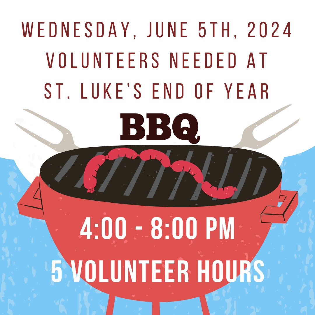 STA Oakville (@staoakville) on Twitter photo Need student volunteers to run Carnival Games at St. Luke’s EOY BBQ and Carnival!
Date: Wednesday, June 5th
Time: 4:00pm-8:00pm
Volunteer Position: Running Carnival Games
Contact: Ciara De Jong at ciara_mcnally@hotmail.com Need student volunteers to run Carnival Games at St. Luke’s EOY BBQ and Carnival!
Date: Wednesday, June 5th
Time: 4:00pm-8:00pm
Volunteer Position: Running Carnival Games
Contact: Ciara De Jong at ciara_mcnally@hotmail.com