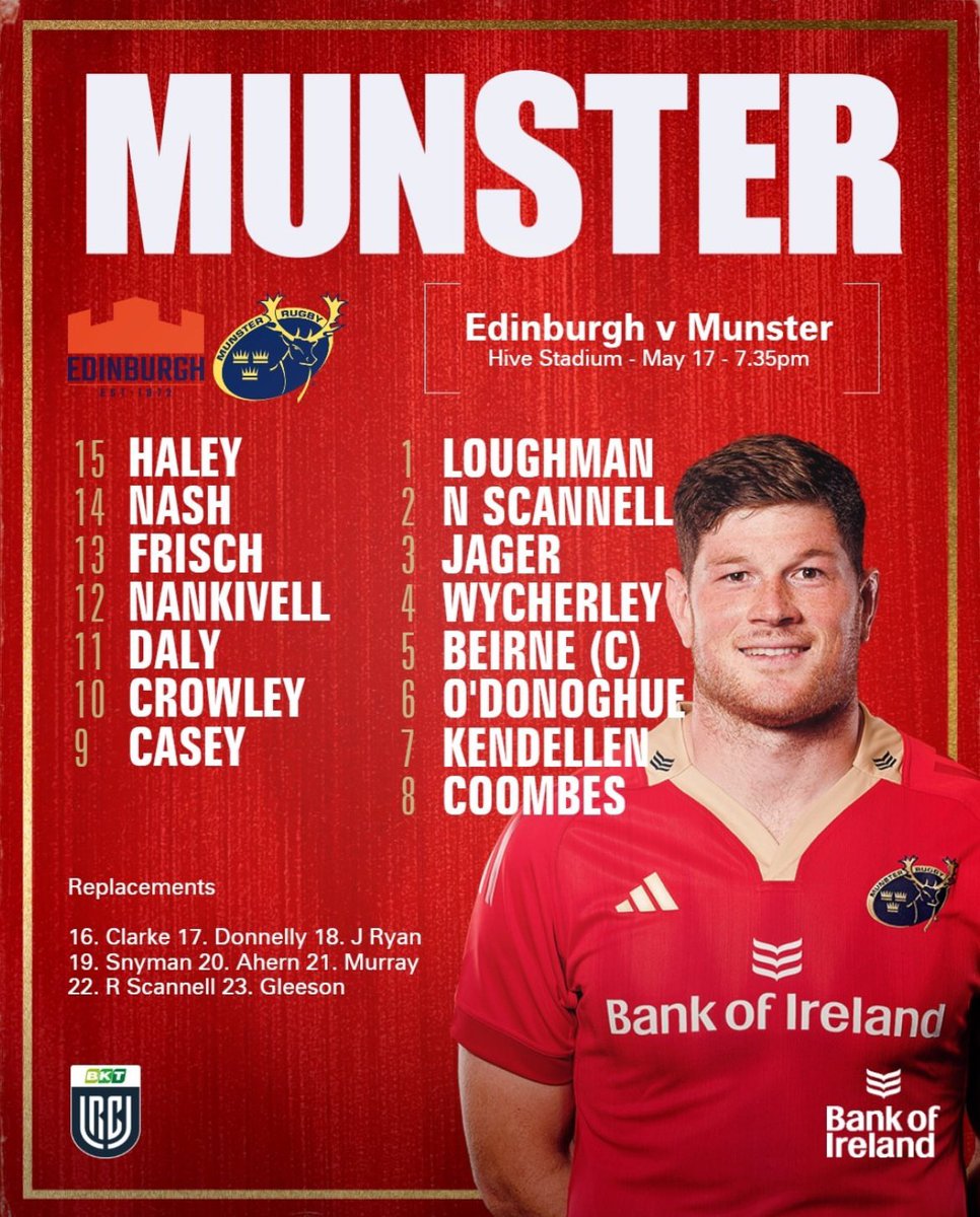 We have arrived at Hive Stadium with the Munster team to line out as named.

Kick-off is 30 minutes away.

#EDIvMUN #SUAF 🔴
