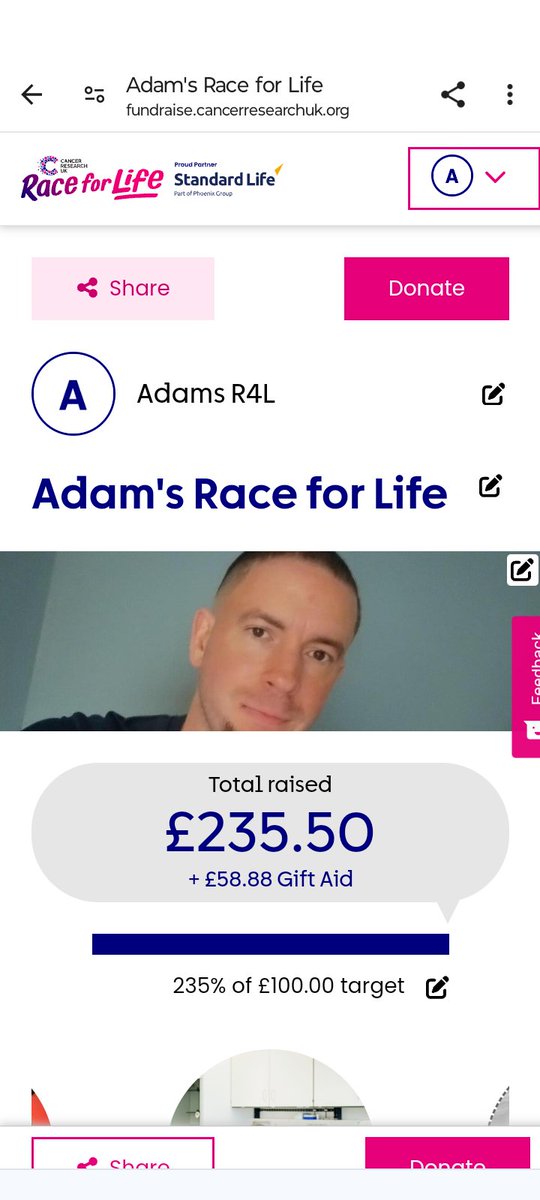 Not a bad donation! So nervous about tomorrow! #raceforlife