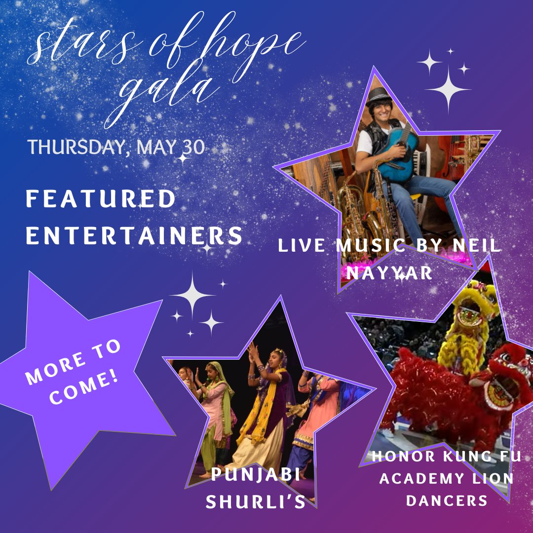 👀 Here's a sneak peek of the entertainers you'll see at our annual gala on May 30, 2024

🎟️Purchase tickets here: bit.ly/starsofhope24