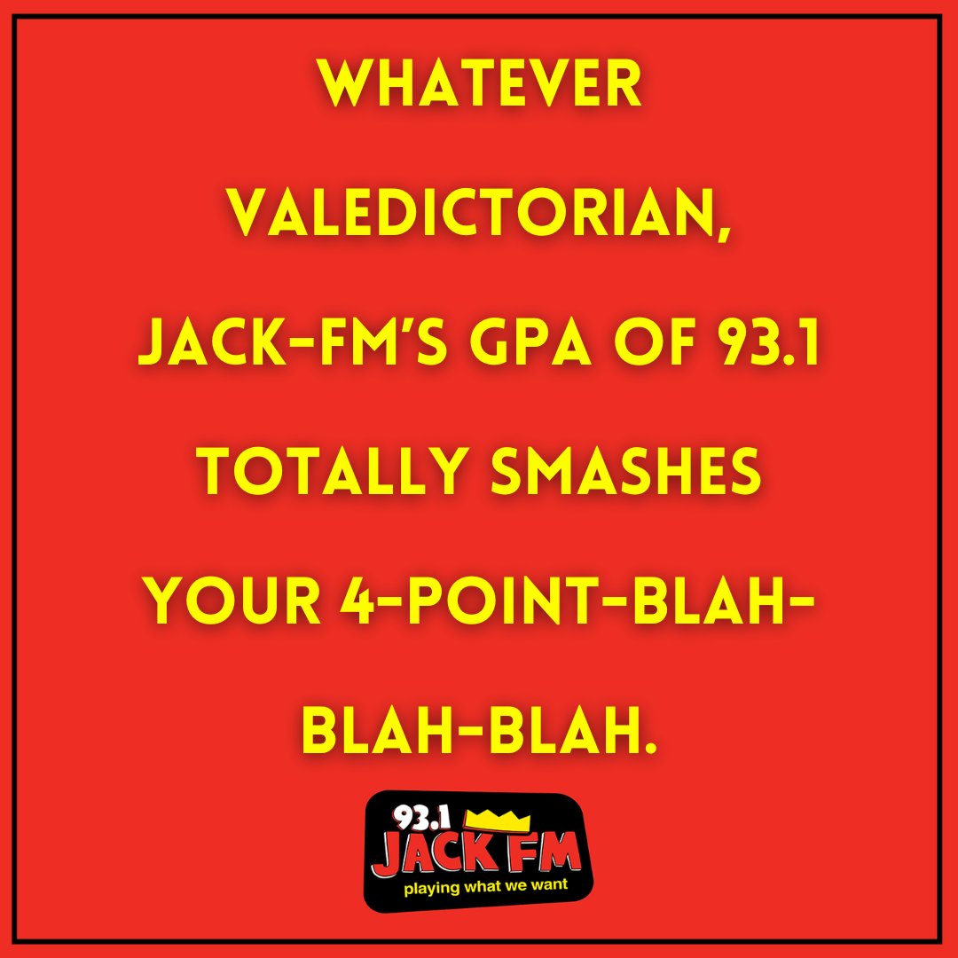 Just make sure to mention JACK FM in your commencement speech and we can call it Even Stevens. #graduation #classof2024 #school
