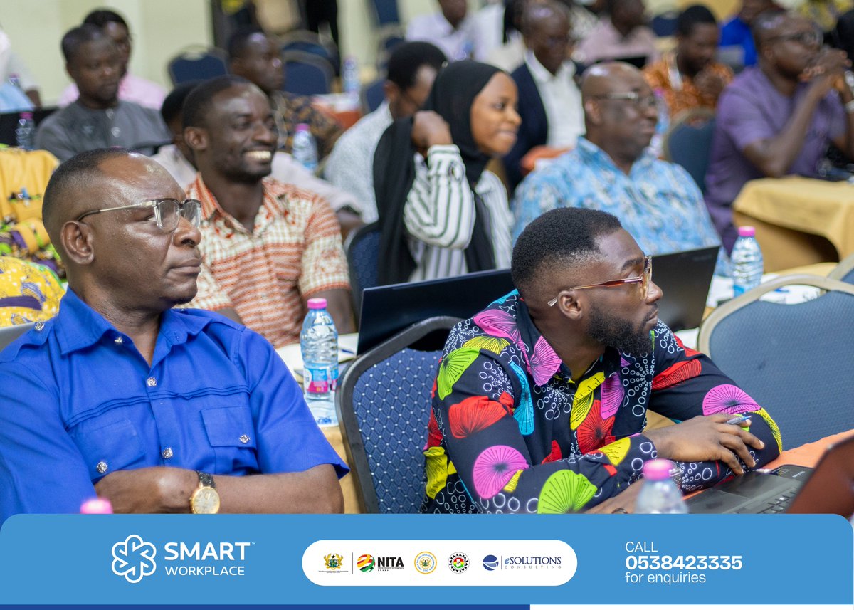 A smooth sensitisation and training session for RCCs and MMDAs at Kumasi.

#esolutions #Workshops #SmartWorkplace #itsolutions #digitisation