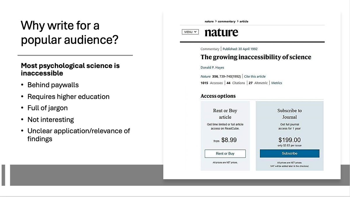 One more week until APS 2024!!

Would love to see you at my Workshop on scientific communication 😄

Come learn to pitch to press outlets &amp; navigate the tensions of writing for a general audience. 

Bonus: your work will get more reads! <a href="/PsychScience/">Association for Psychological Science</a> 
psychologicalscience.org/conventions/20…
