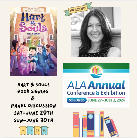 Eeeeek! 🥳 I'm taking HART & SOULS (@amp_kids 7/23/24) to ALA-San Diego. This is a huge bucket list item for me. 🥰 If you're going please look me up. I would love to meet you! 😍 This is going to be SO much fun! #Librarians @ALALibrary #libraries